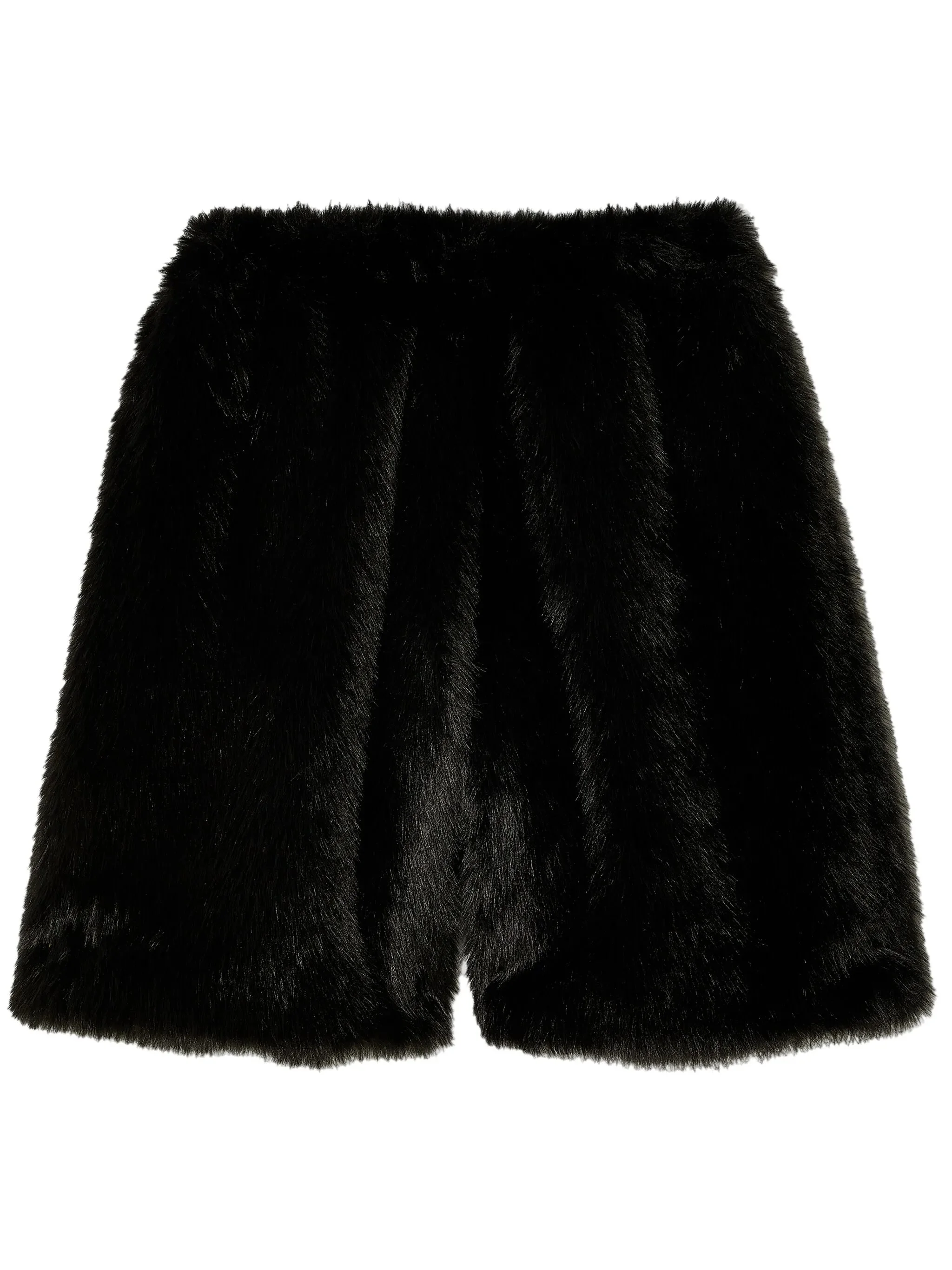 faux-fur boxing shorts - 1