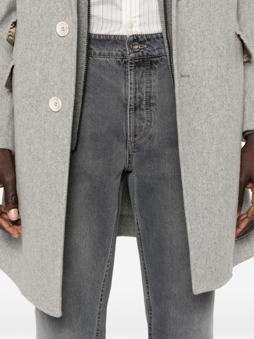 mid-rise tapered jeans - 5