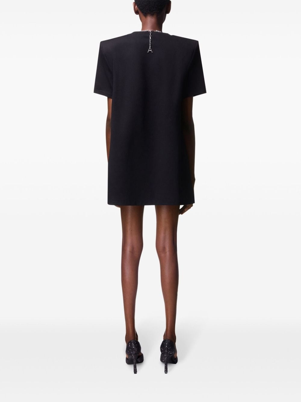 butterfly-charm shirt dress - 4