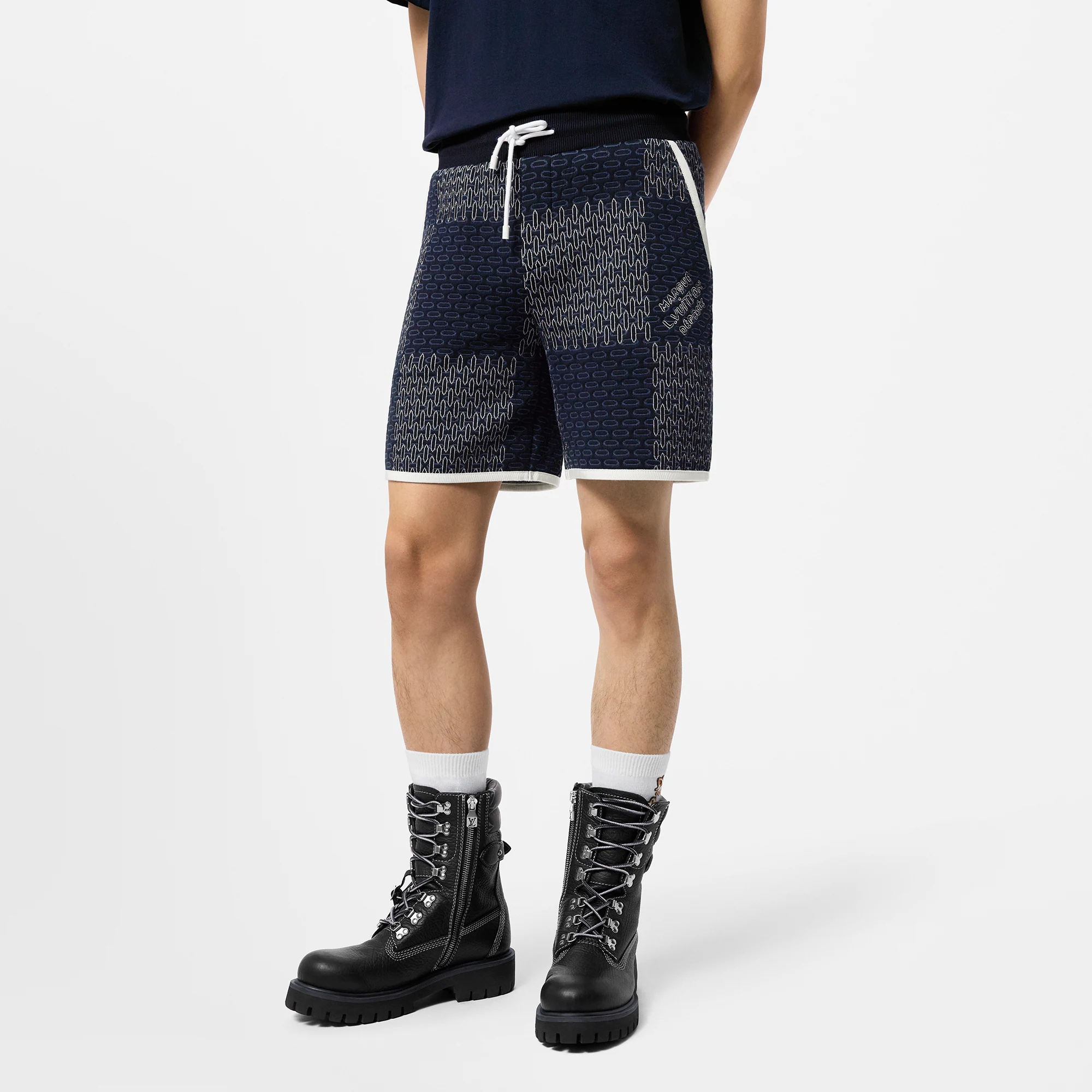 Damier Quilted Cotton Shorts - 2