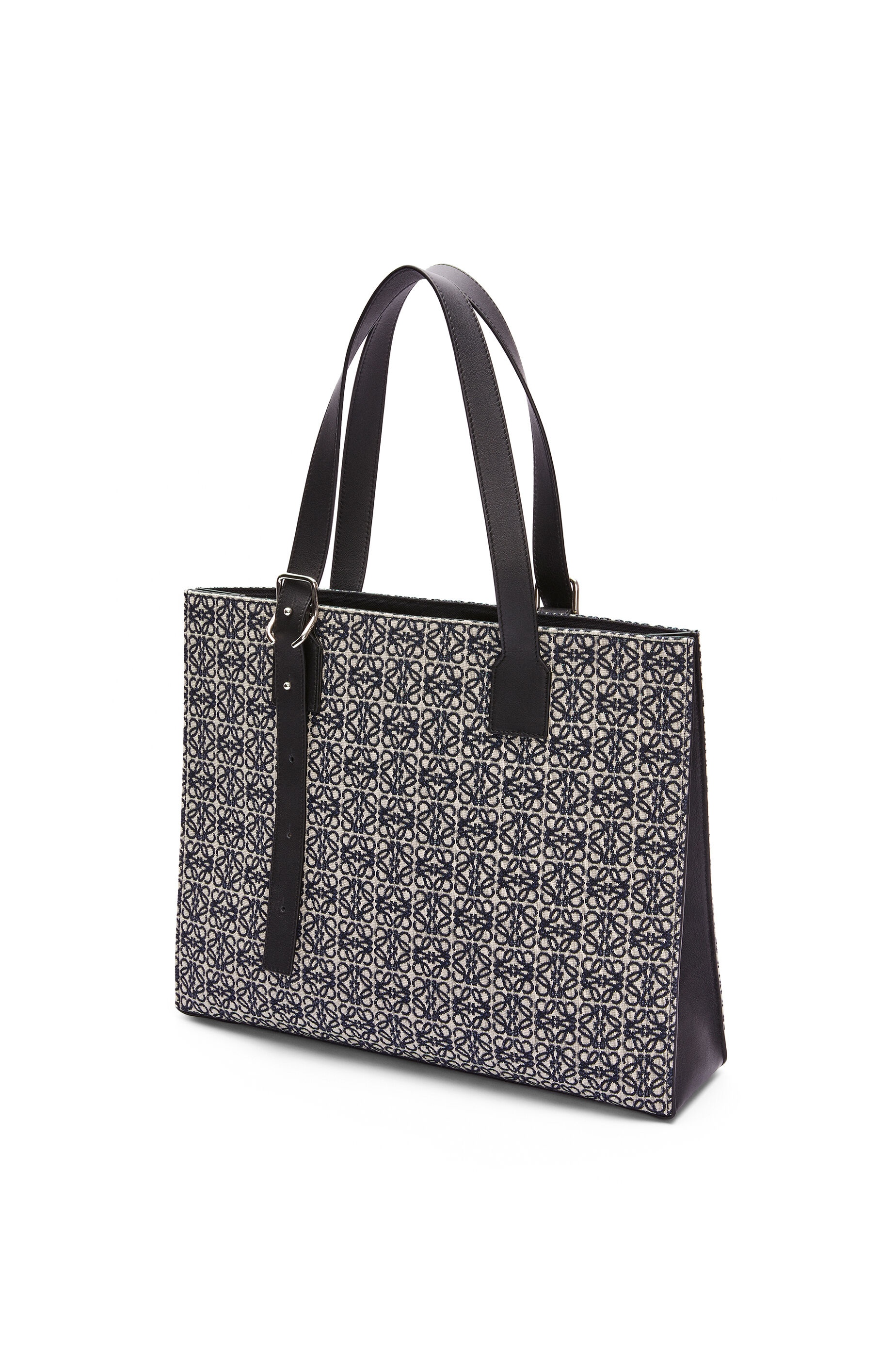 Buckle Horizontal tote in Anagram jacquard and calfskin - 3