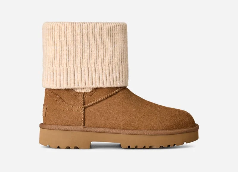 ® Women's Marais Knit Chelsea Sheepskin Classic Boots in Chestnut - 1