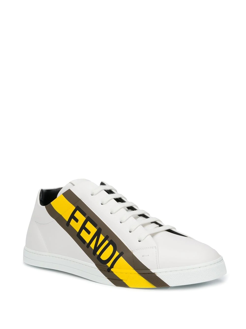 low-top logo print sneakers - 2