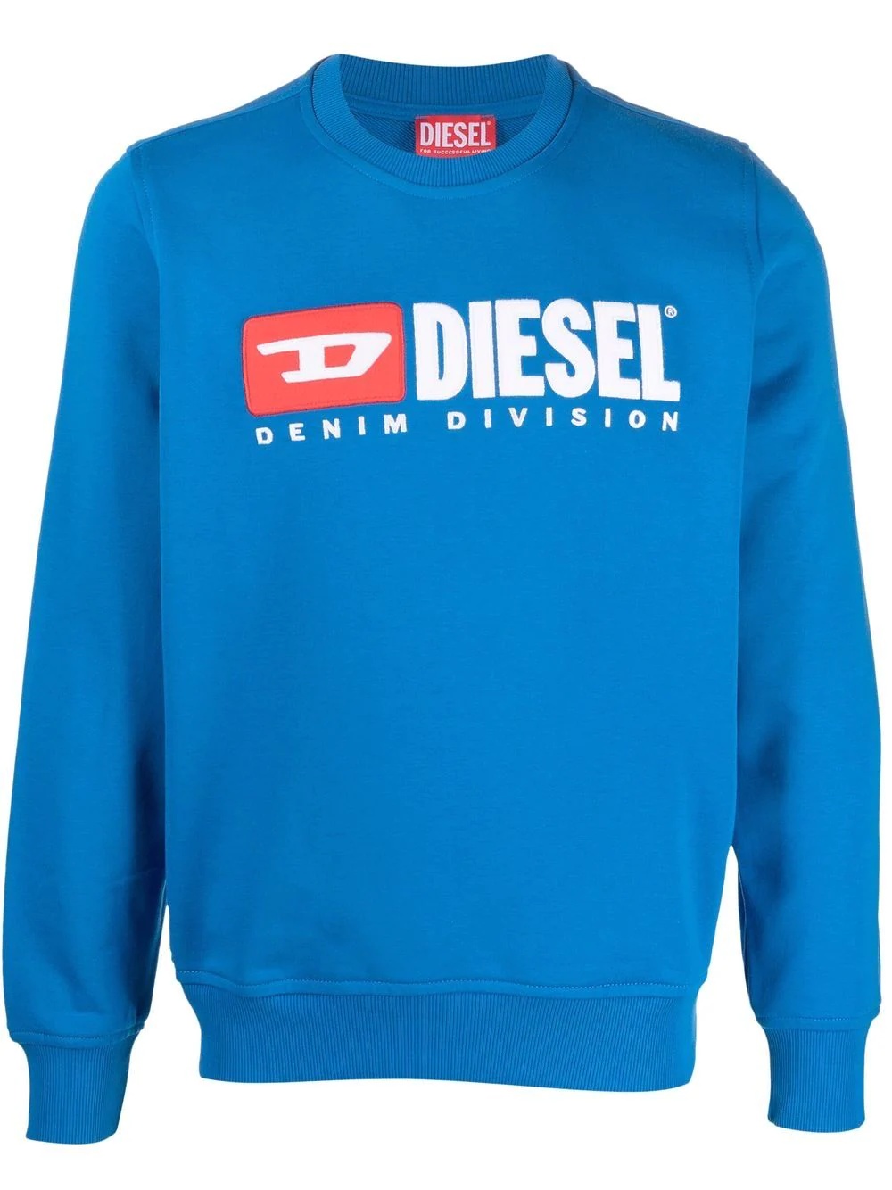 logo-print cotton sweatshirt - 1