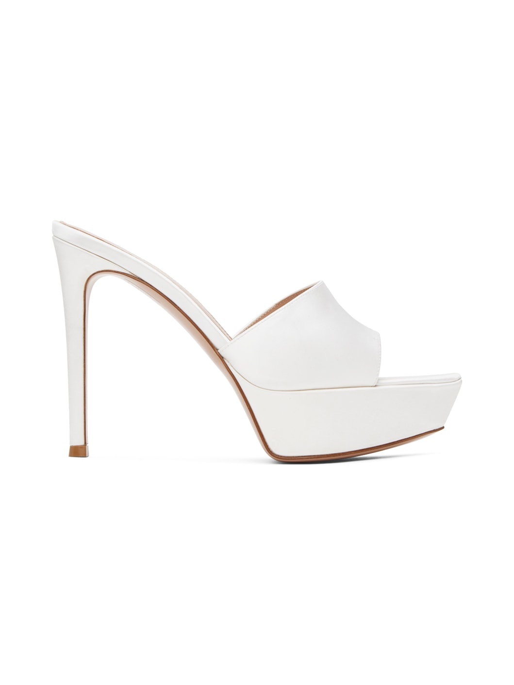 SSENSE Exclusive White Heeled Sandals - 1