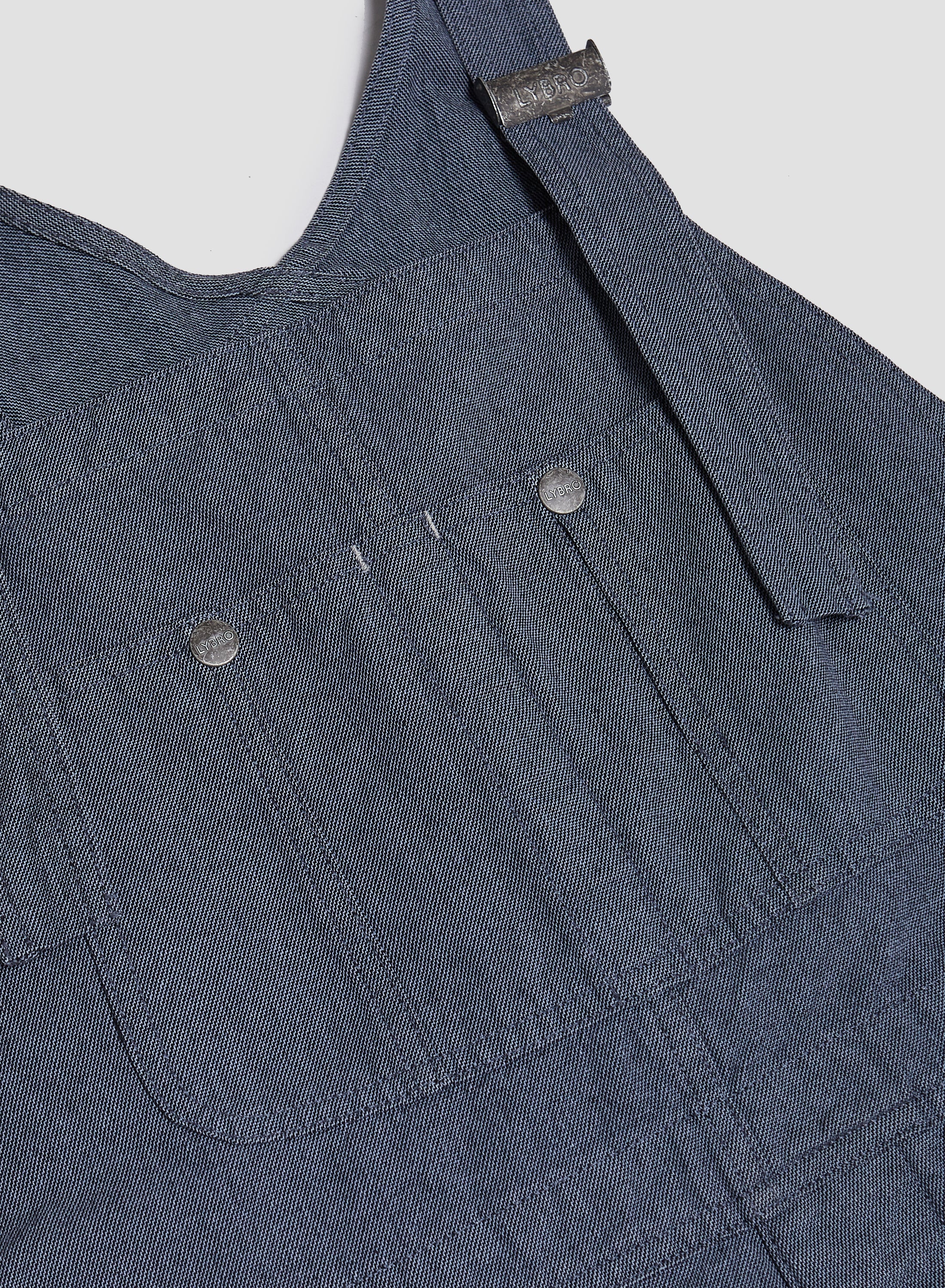 New Dungaree Broken Twill in Washed Blue - 6