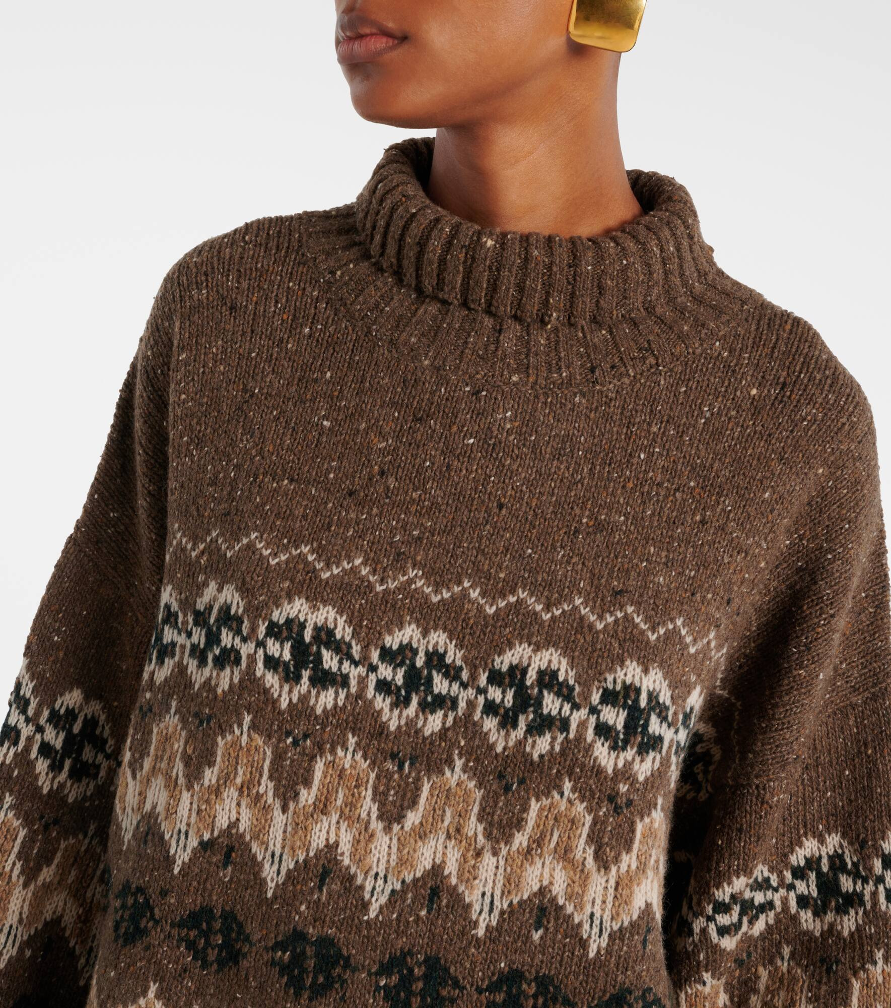 Cecie Fair Isle wool-blend sweater - 4