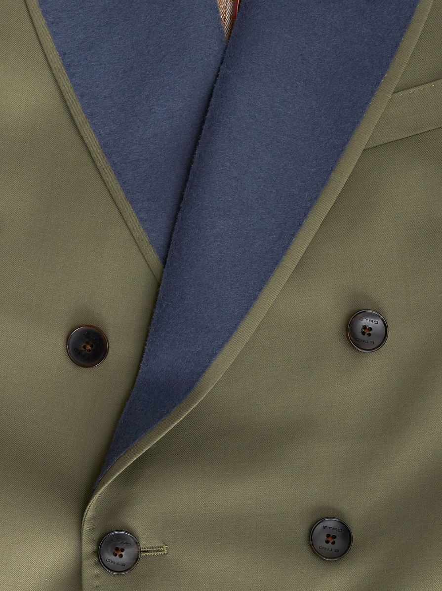 DOUBLE-BREASTED JACKET WITH CONTRASTING LAPELS - 6