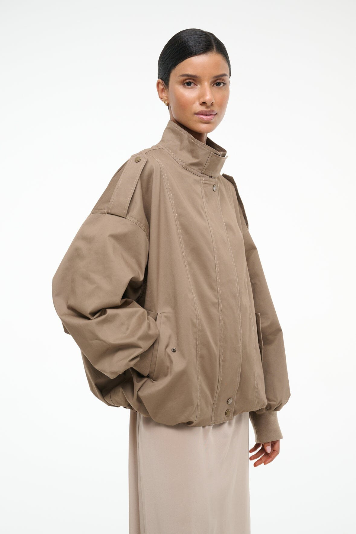 STAUD SIMONE JACKET TAUPE - 5