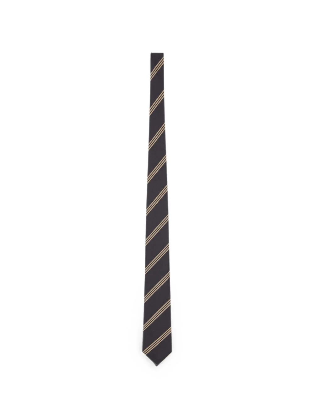 striped silk tie - 1