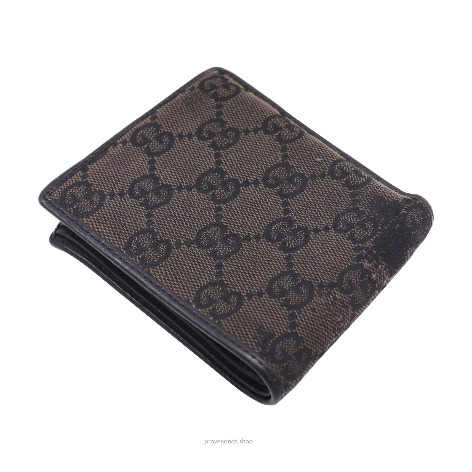 Gucci Bifold Wallet - Black/Brown GG Canvas - 7
