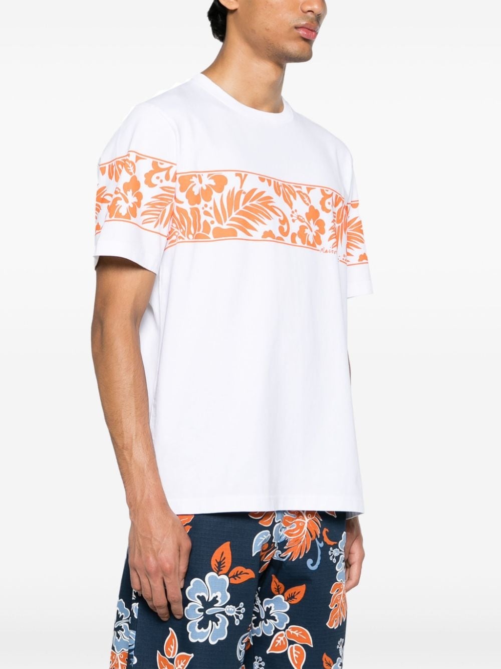 floral-print cotton T-shirt - 3