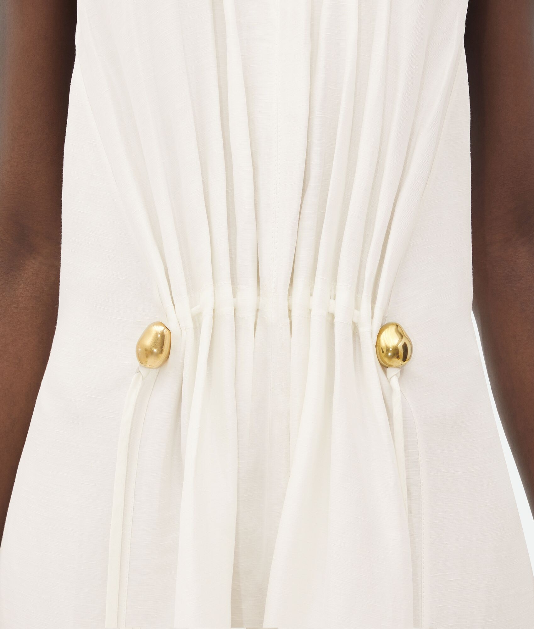 ワンピース Bottega Veneta Linen And Viscose Midi Dress Bottega Veneta Viscose And Linen Midi Dress | REVERSIBLE