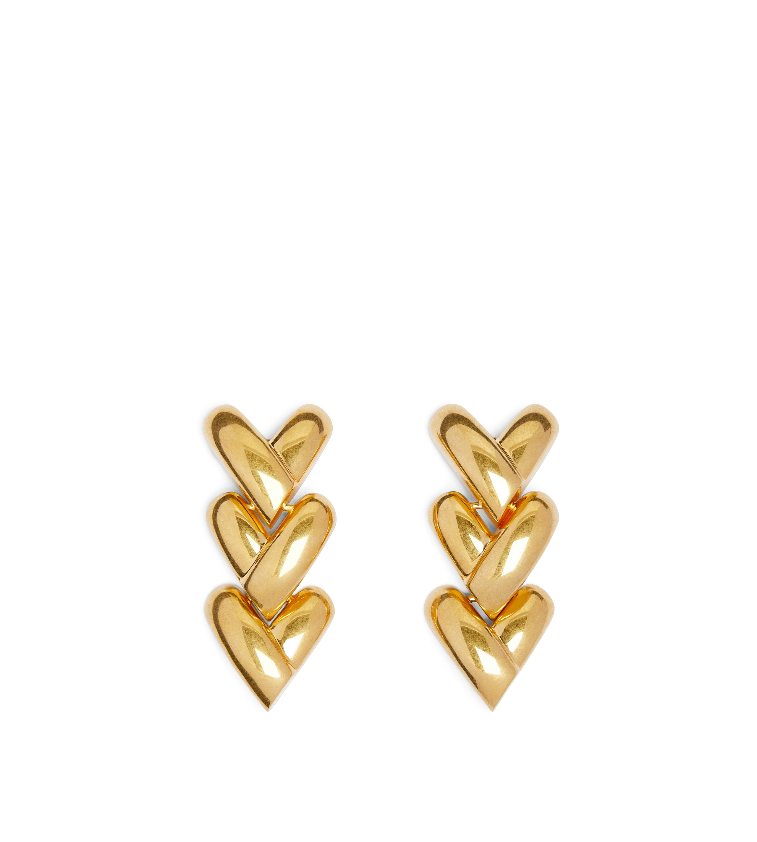 BRASS LOVE EARRINGS - 1