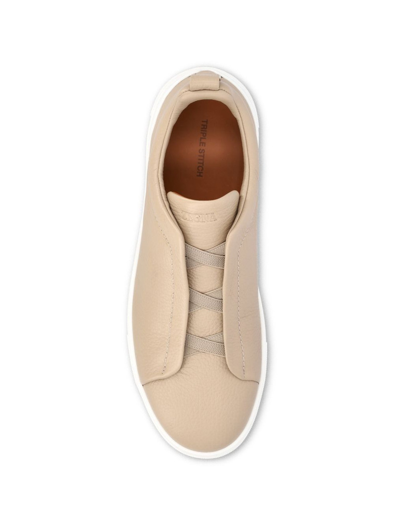 slip-on leather sneakers 4