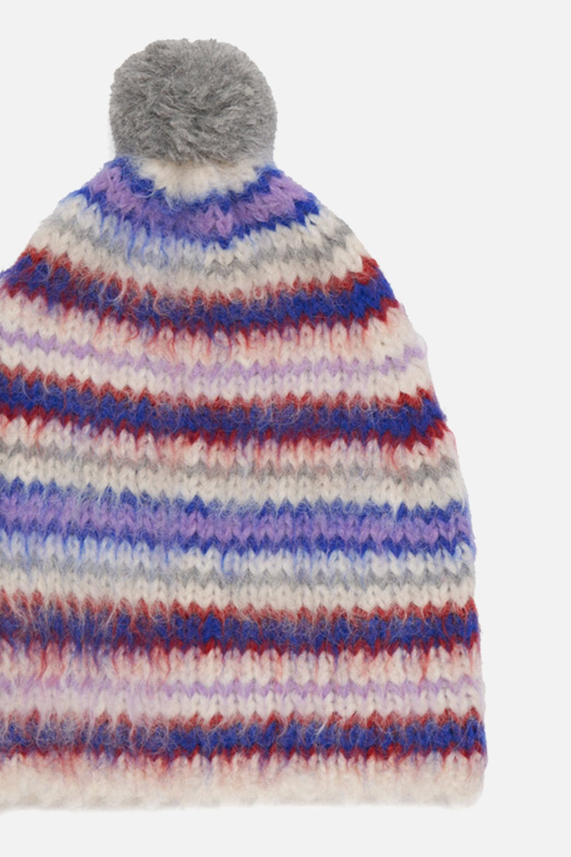 The Elder Statesman THISTLE VINEYARD STRIPE BEANIE outlook