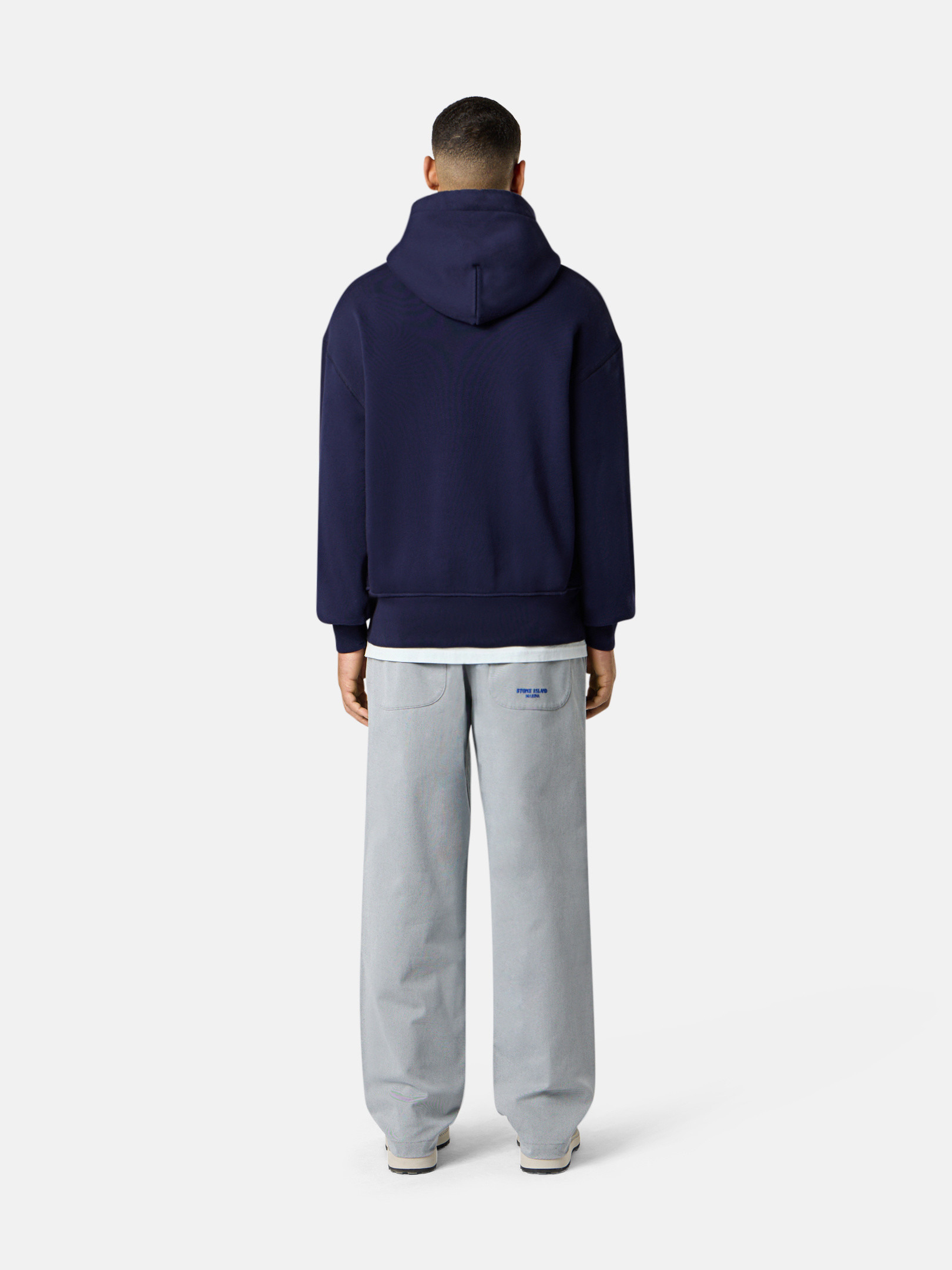 6100027 BRUSHED ORGANIC COTTON FLEECE_STONE ISLAND MARINA - 7