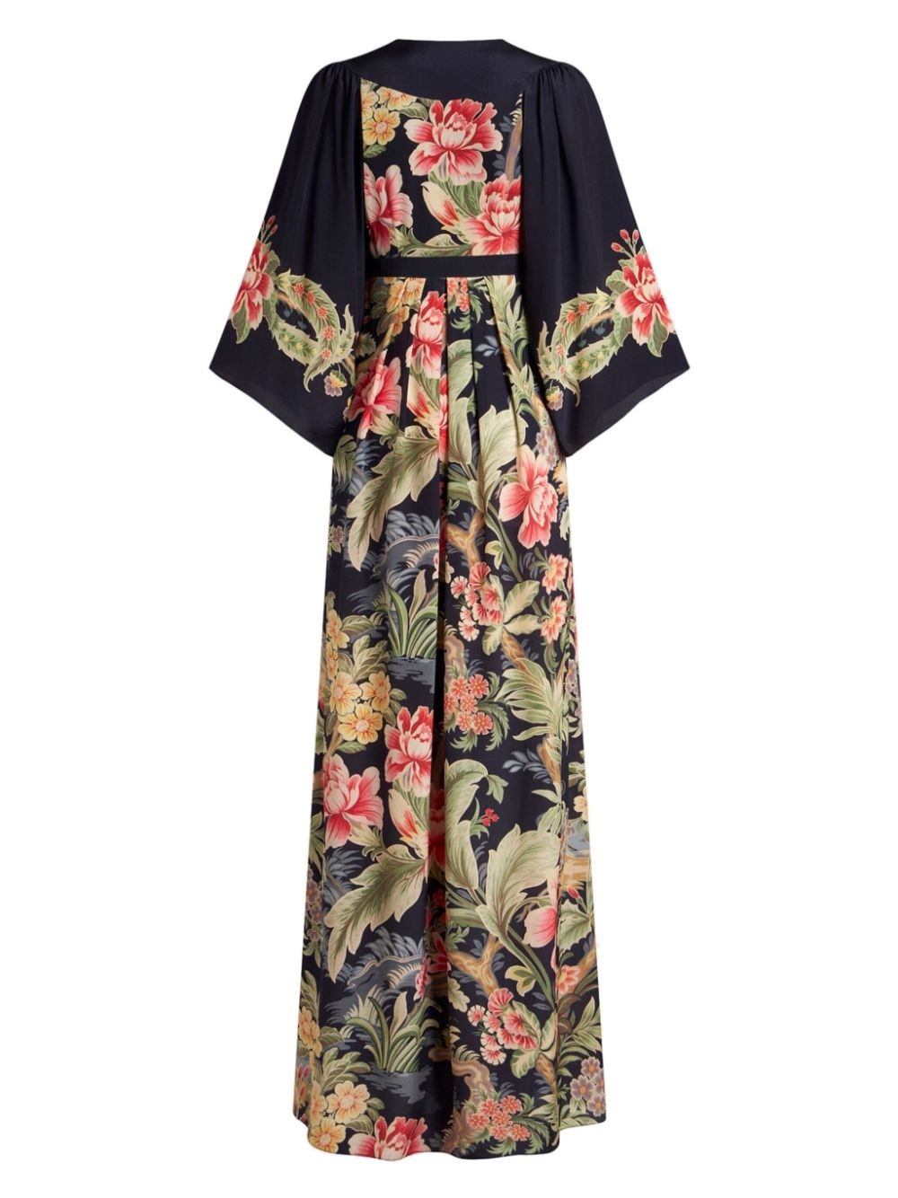 floral-print crepe-de-chine dress - 2