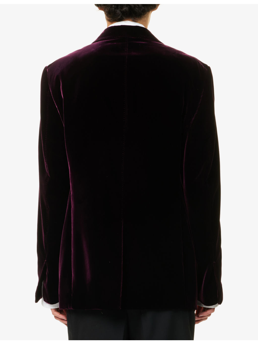 Shelton Singe-Breasted Regular-Fit Velvet Tuxedo Jacket - 4
