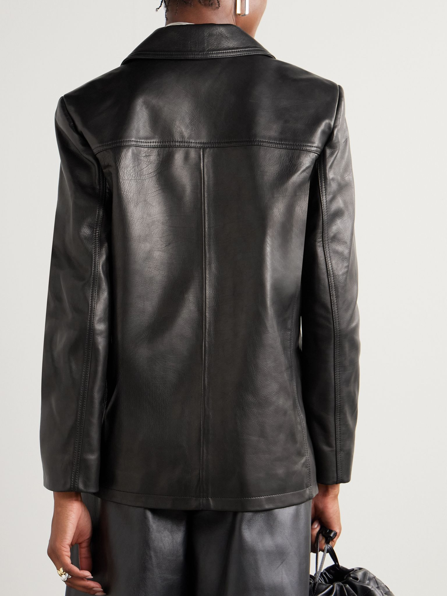 Brett leather jacket Black - 4