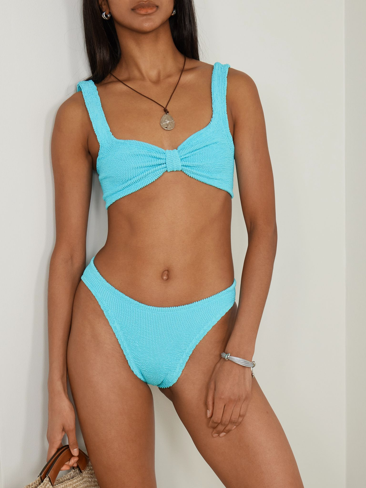 Bonnie seersucker bikini Turquoise - 2