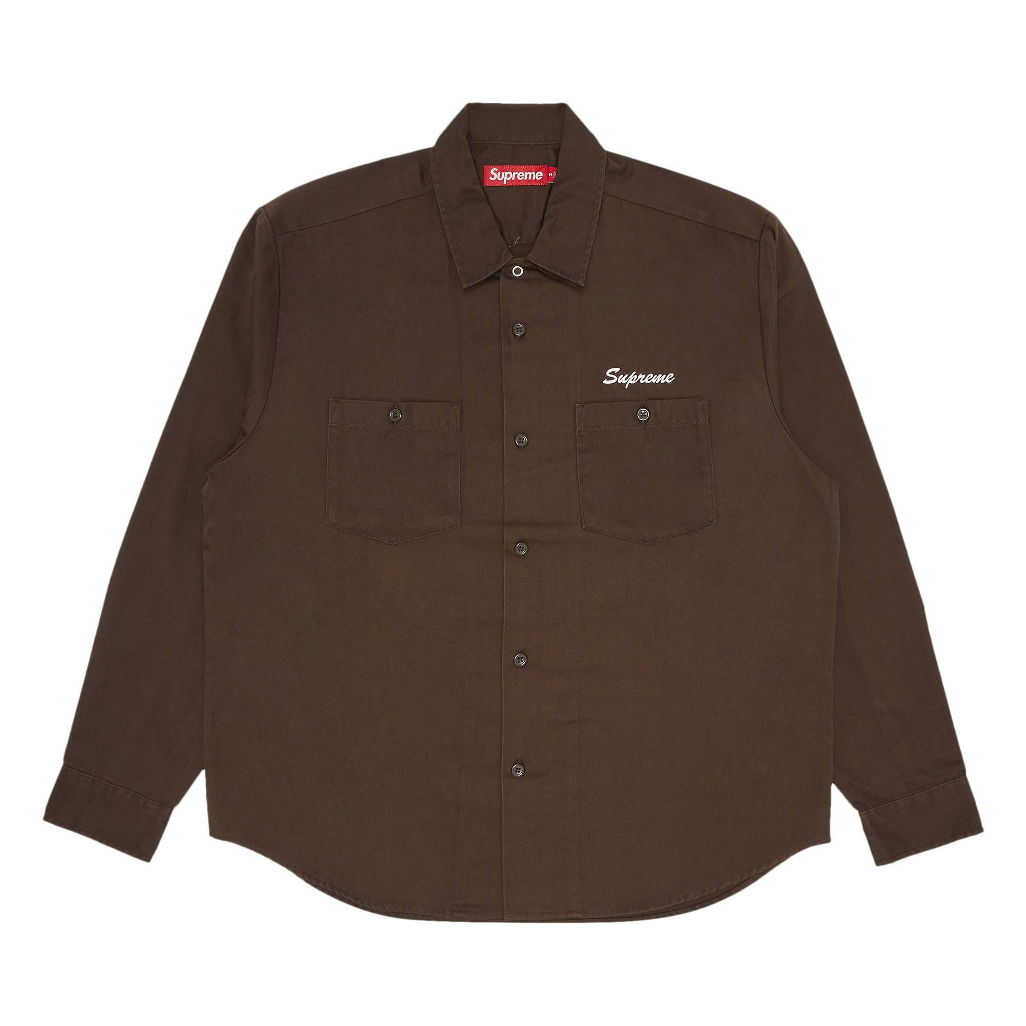 Supreme American Psycho Work Shirt 'Brown' - 1