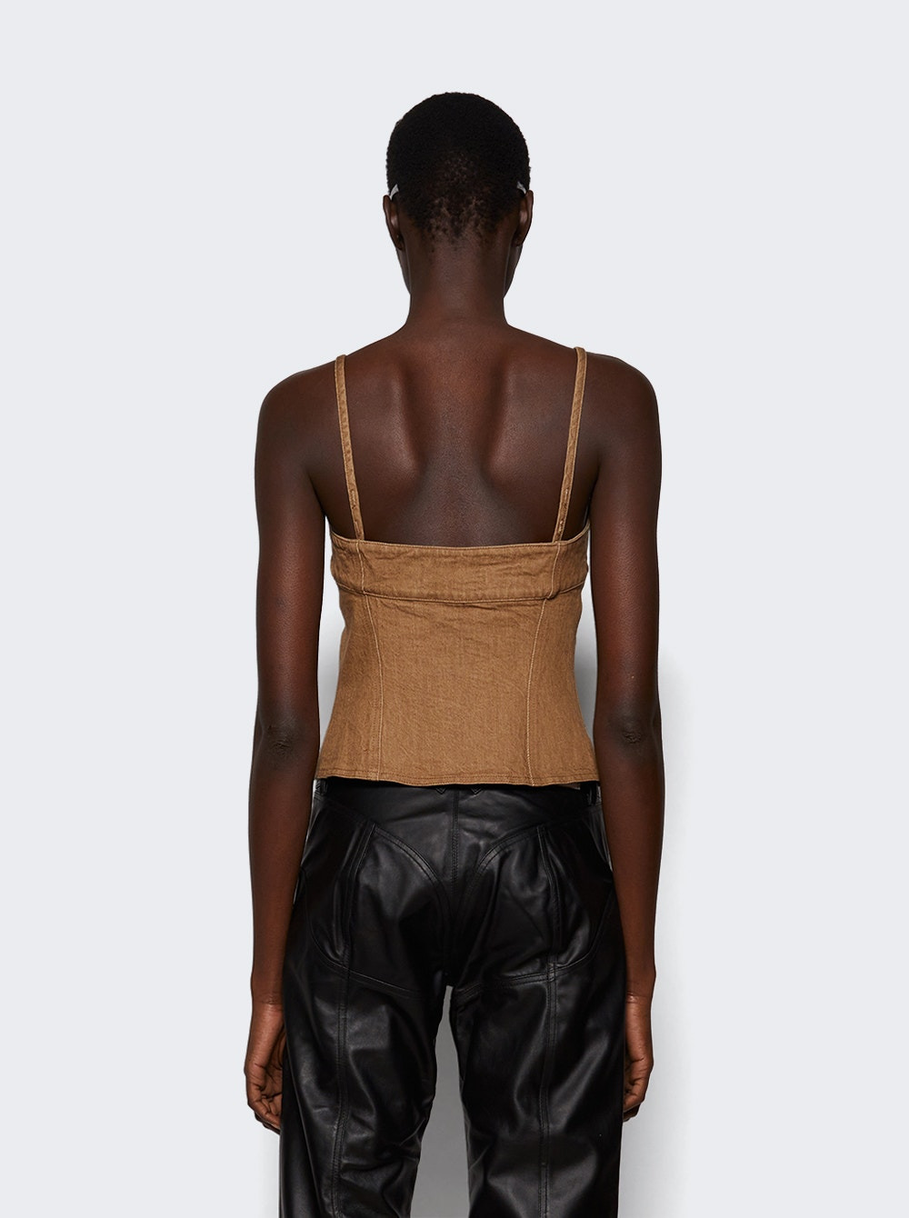 Easy Cleavage Top Brown - 4