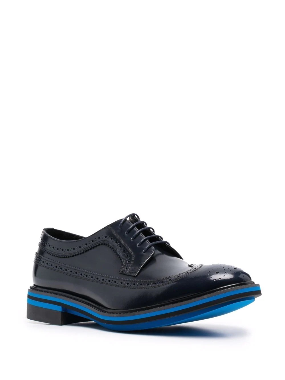 stripe-detail derby shoes - 2