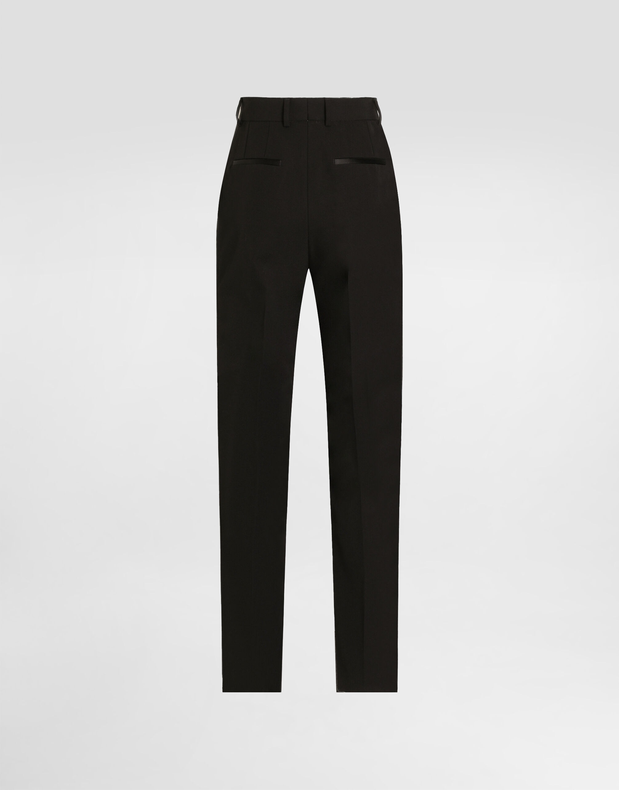 Tailored woolen tuxedo pants - 5