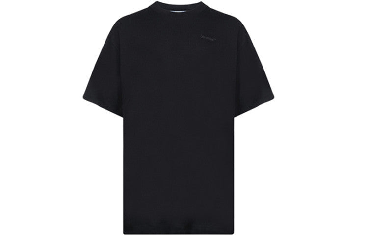 Off-White SS22 Pattern Cotton Short Sleeve Black OMAA038C99JER0041010 - 2