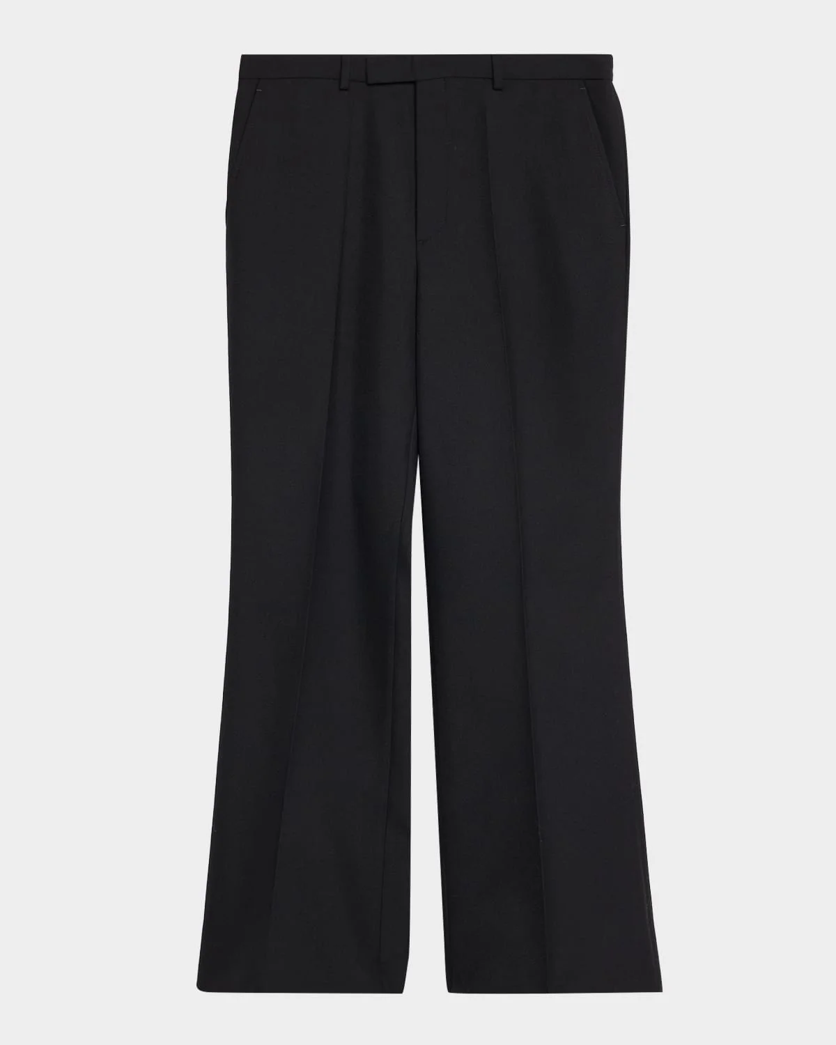 Men's Wool Blend Straight Leg Trousers - 1