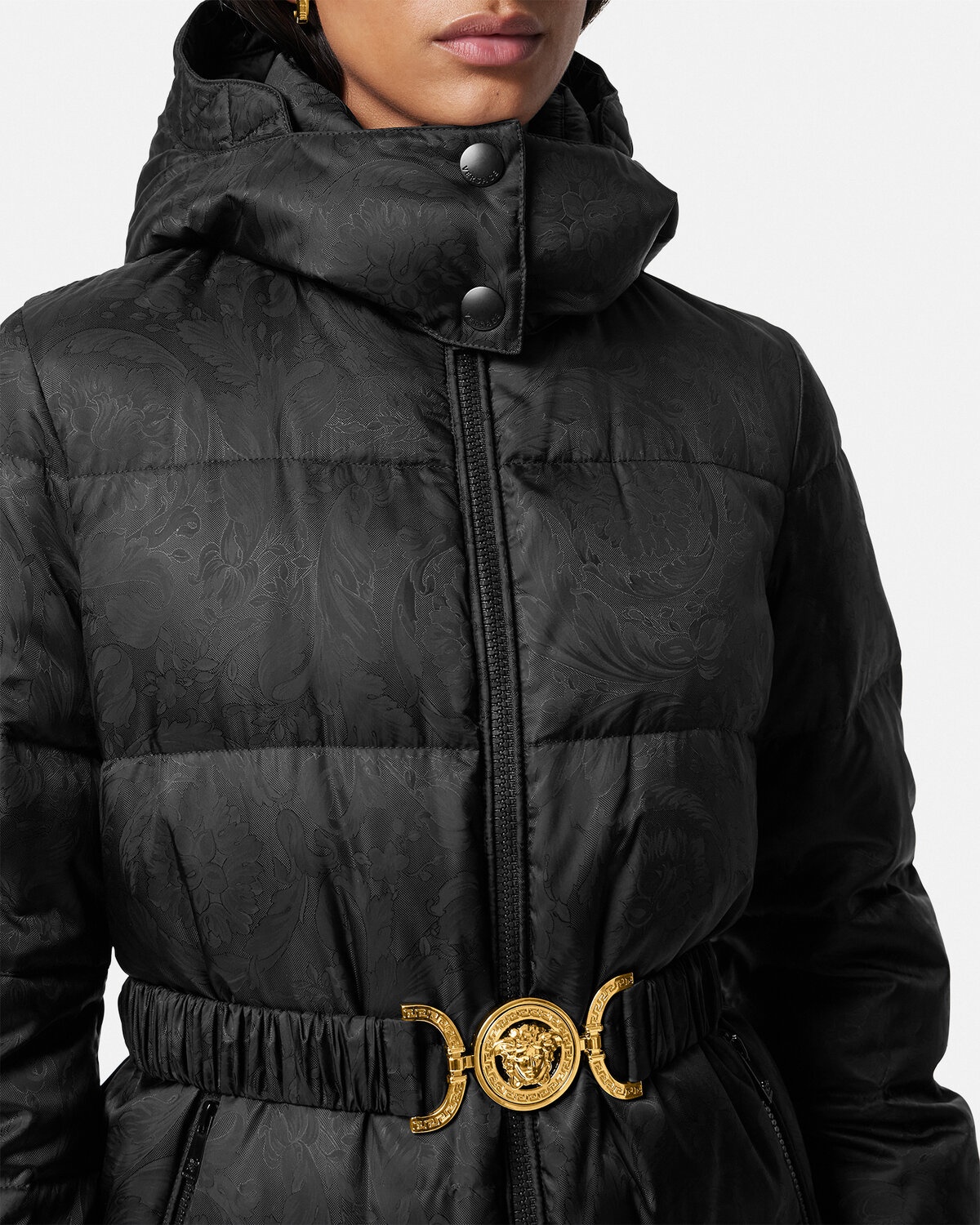 Barocco Jacquard Puffer Jacket - 3