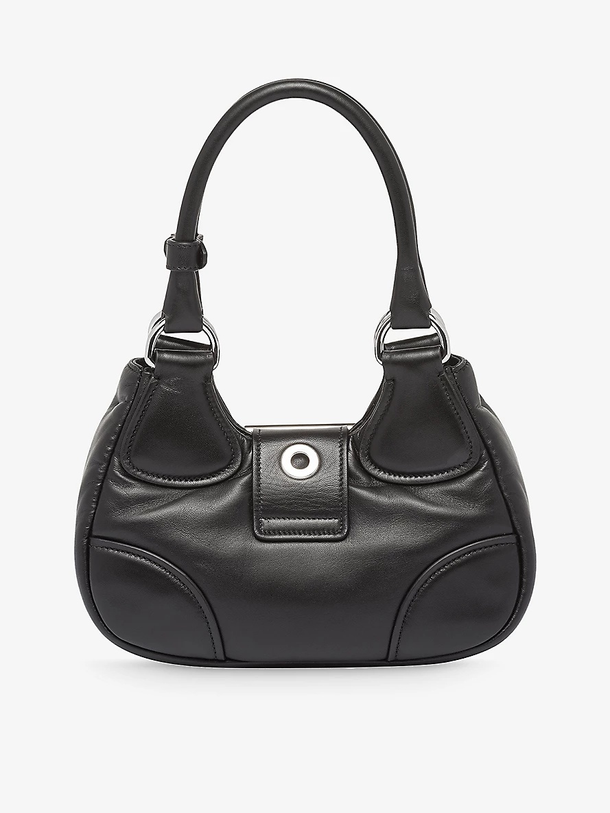 Moon leather shoulder bag - 3