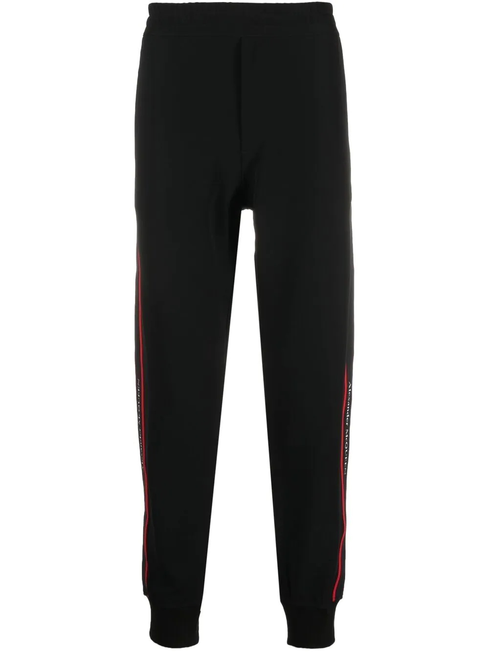 knitted logo tape track pants - 1