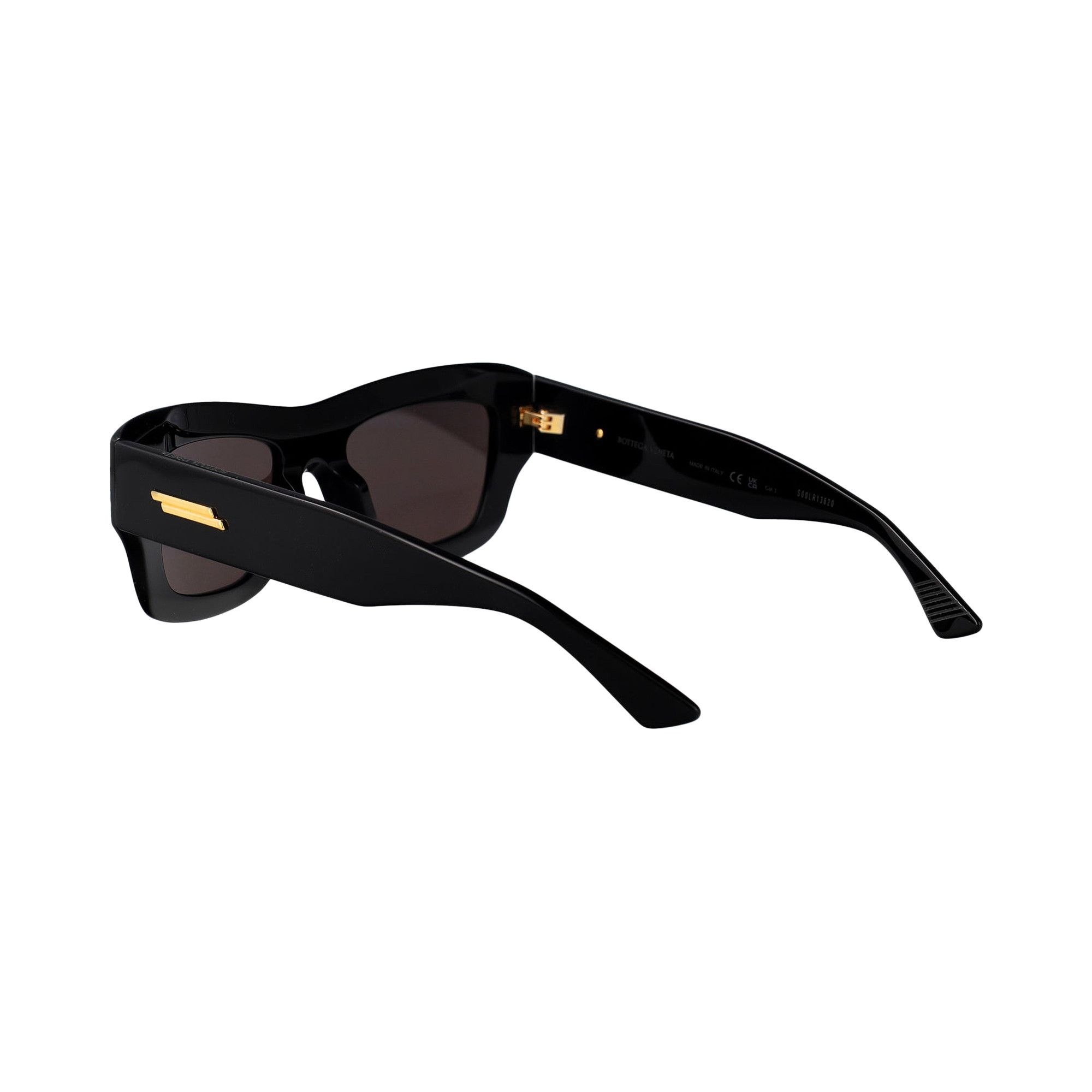Bottega Veneta Ultrathin Squared Sunglasses 'Black/Grey' - 2