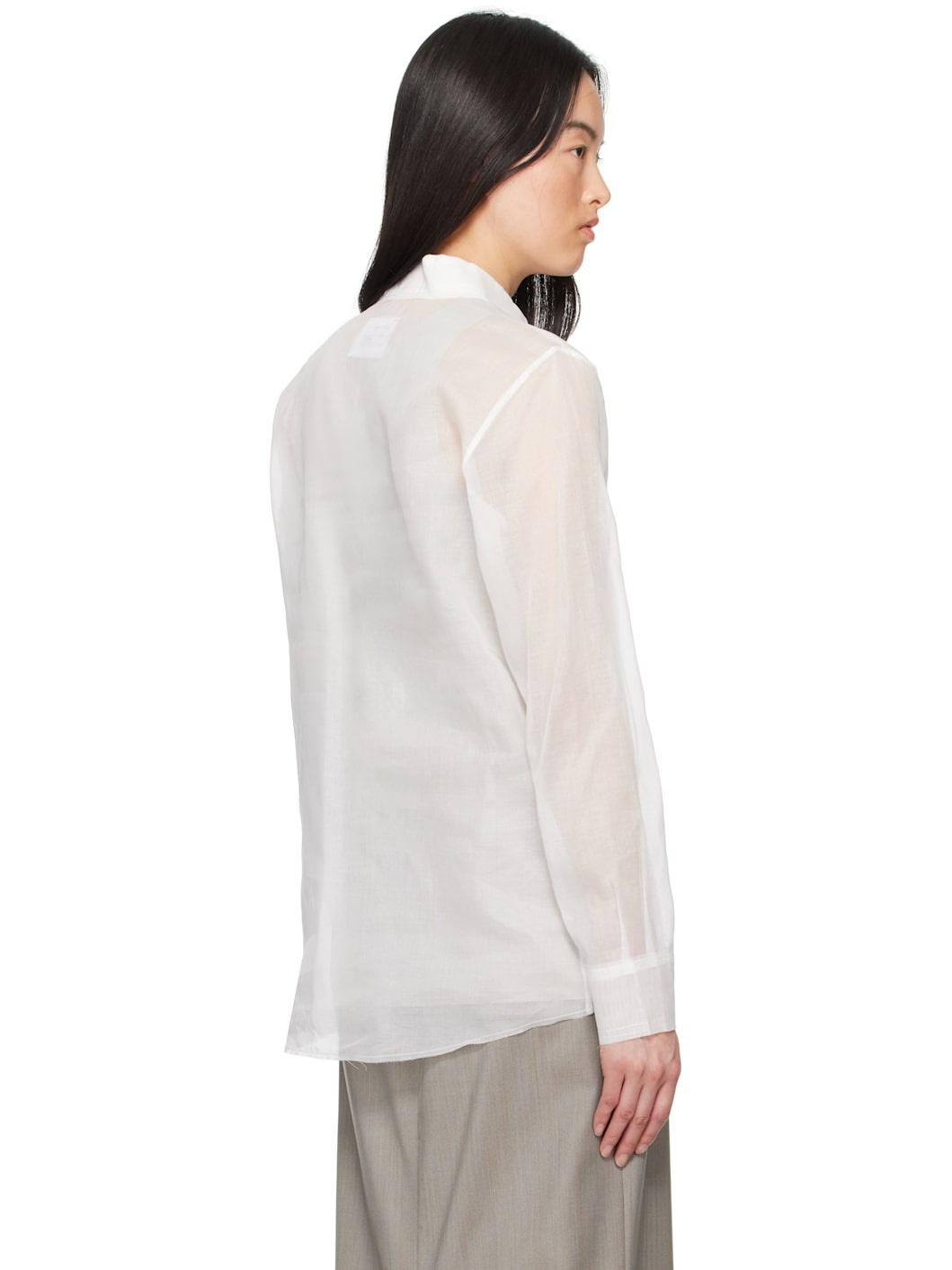 White No.197 Taffeta Shirt - 3