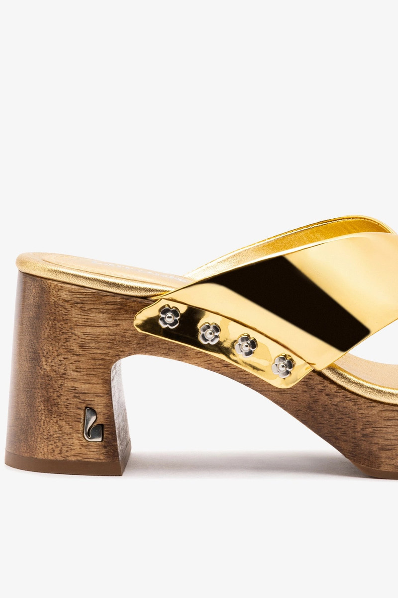 Talitha Dolly Mule In Gold Specchio 3