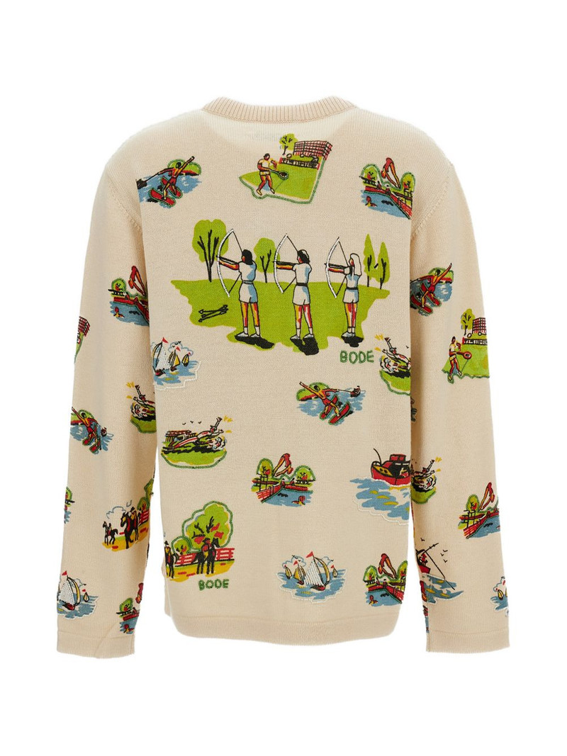 BODE patterned-jacquard cardigan outlook