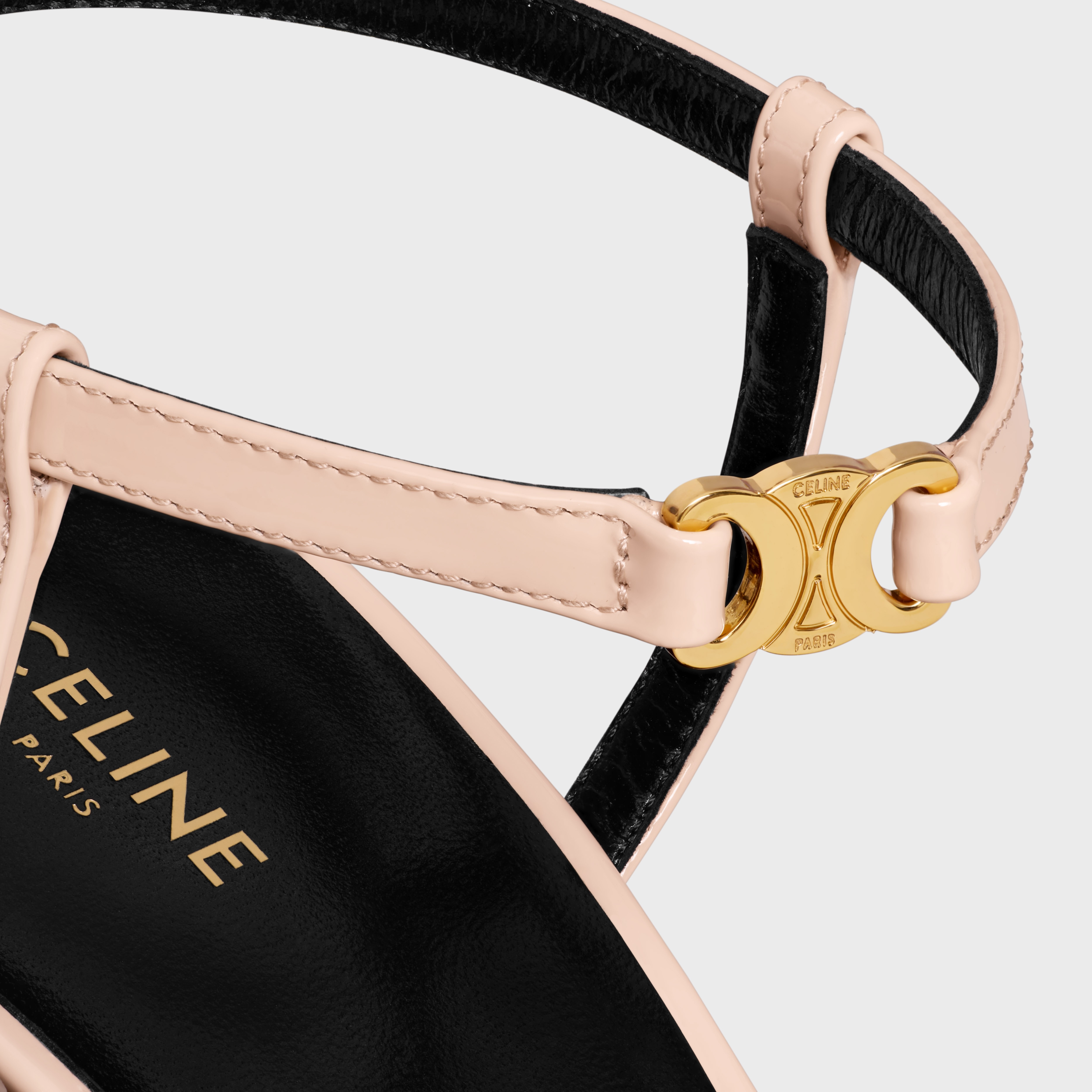 CELINE SOIR SANDAL IN PATENT CALFSKIN - 5