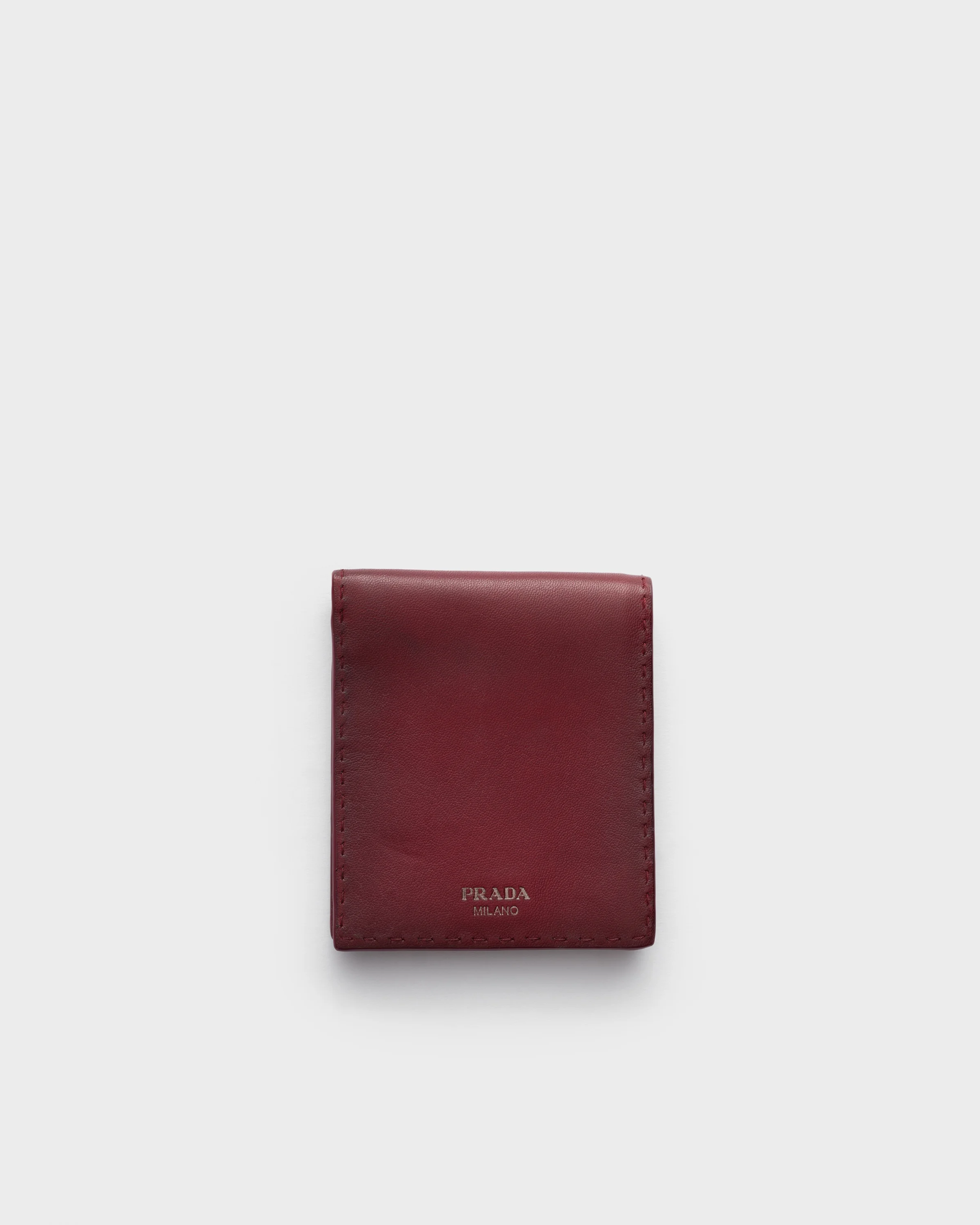 Antiqued leather wallet - 1