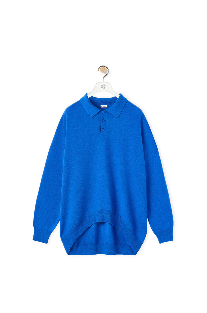 Polo collar sweater in wool 1
