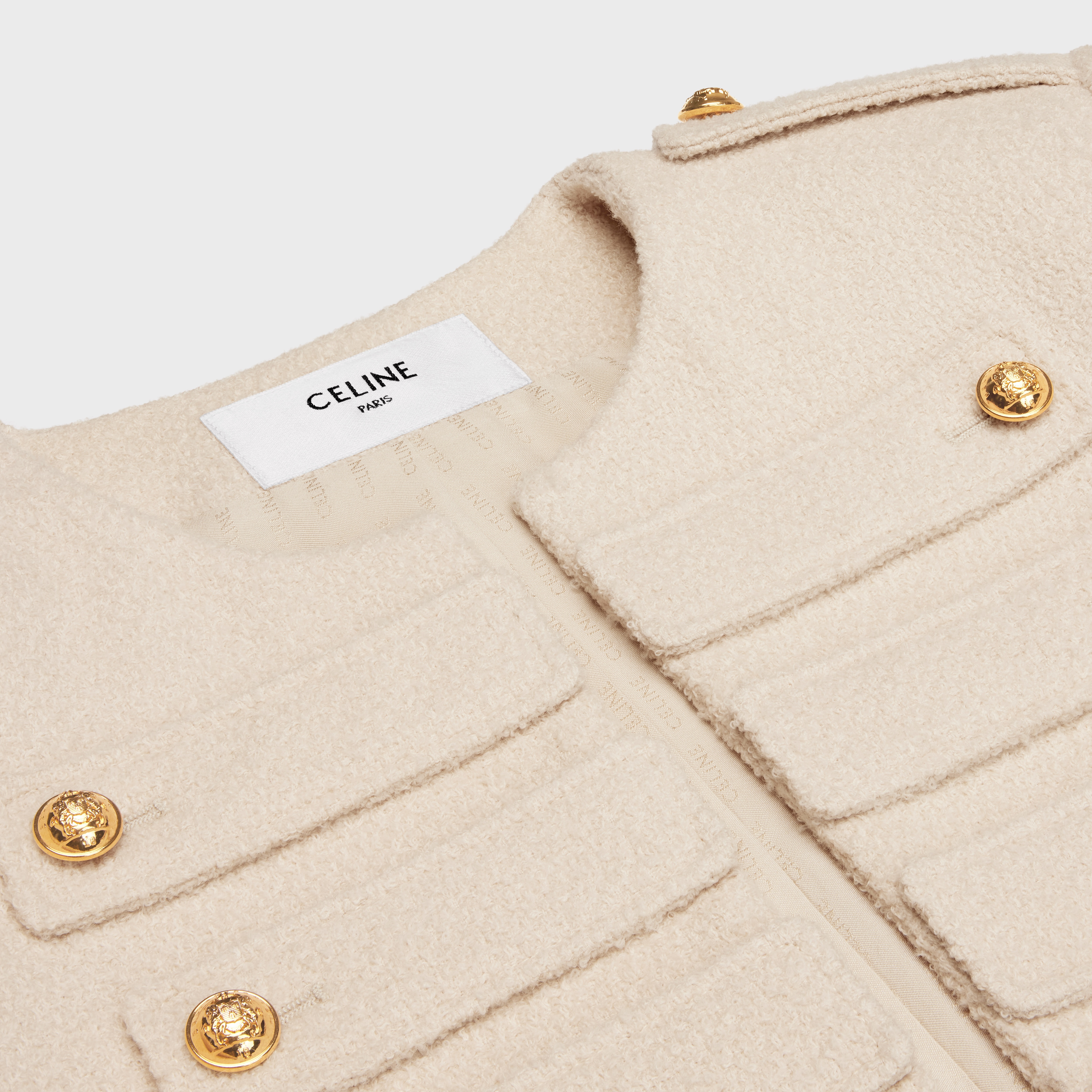 Military jacket in tweed - 3
