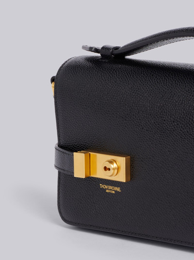 Thom Browne Black Pebbled Flap Bag outlook