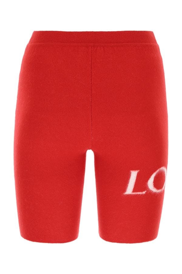 Loewe Woman Red Wool Blend Leggings - 2