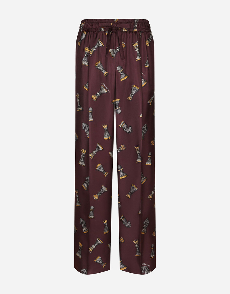 Silk jogging pants 1