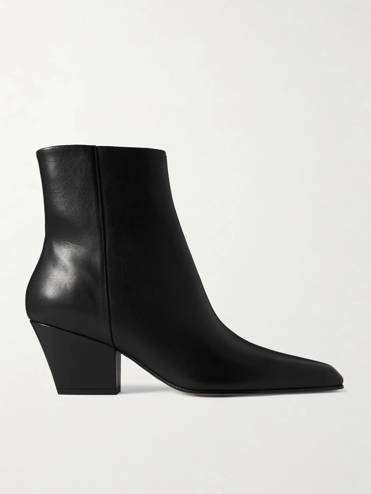Jane leather ankle boots Black - 1
