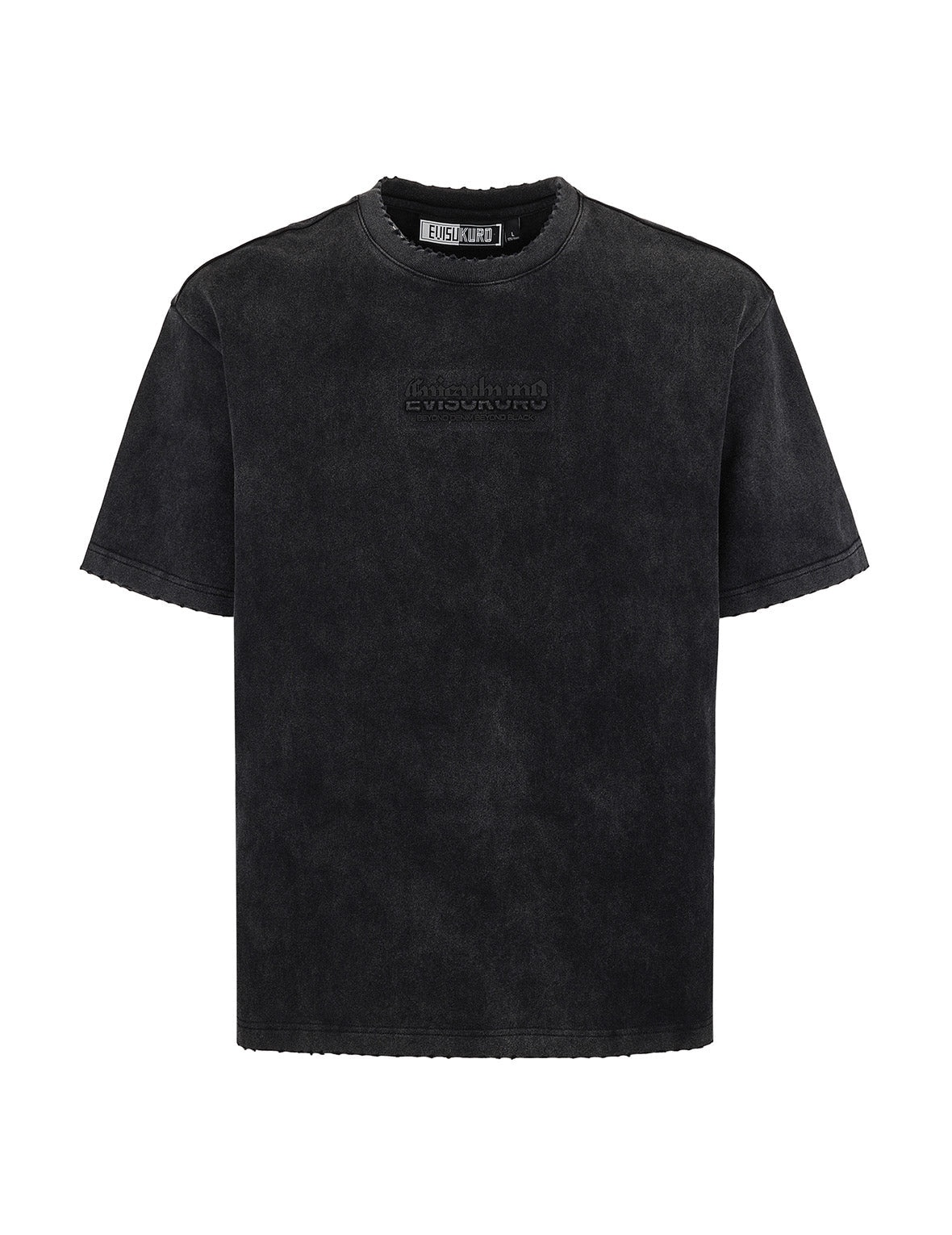 Logo Embroidery Regular Fit Acid-Wash T-Shirt - 8