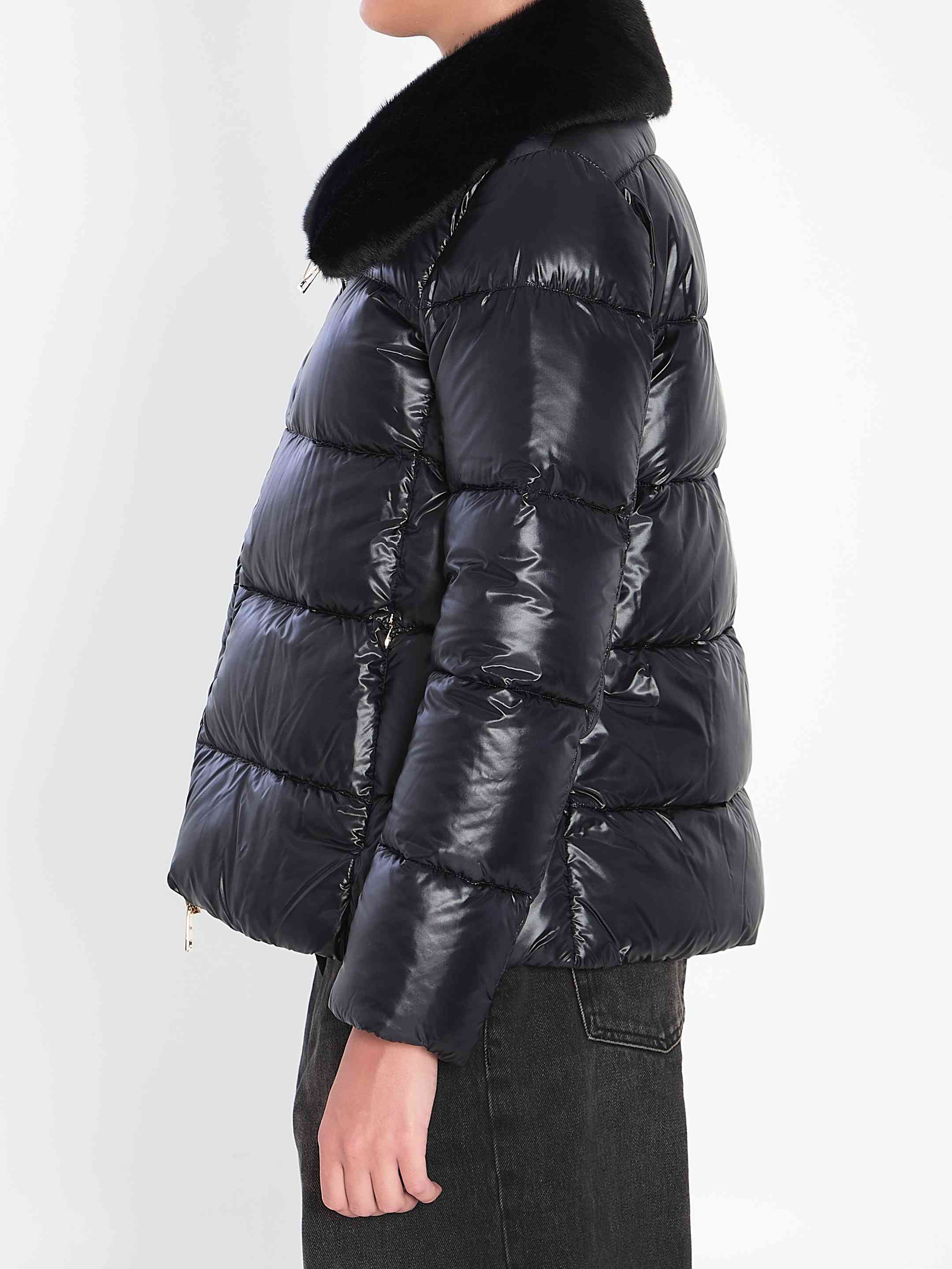 Herno Women Light Puffer With Collar Fur - 3