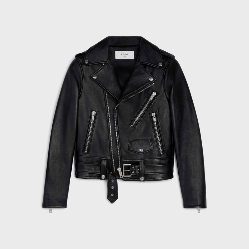 CLASSIC BIKER IN SOFT VINTAGE LAMBSKIN - 1
