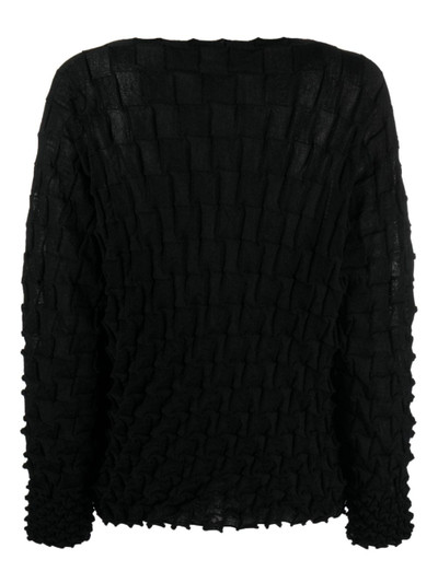 ISSEY MIYAKE Shell-knit wool-blend jumper outlook
